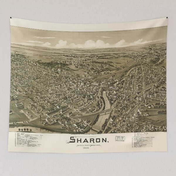 Item preview, Sharon, Pennsylvania (1901) designed and sold by allhistory.