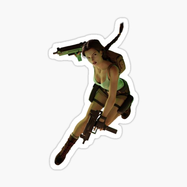 Lara Croft, simply, Lara Croft Sticker