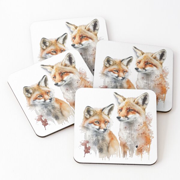 Item preview, Beautiful Pair of Red Foxes designed and sold by SaikoDesigns.