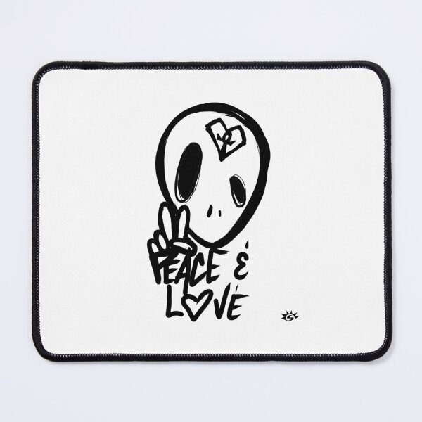 Item preview, Graffiti Peace and Love Alien Head designed and sold by RAYS OF SHYNE.