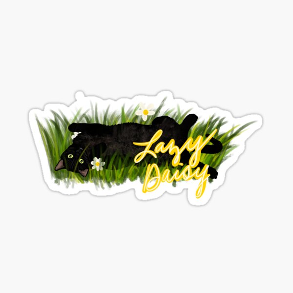 Lazy Daisy Sticker