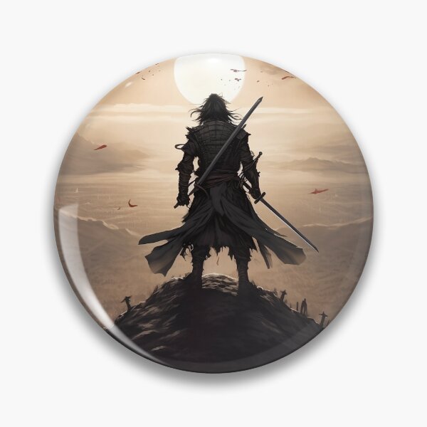 Item preview, Samurai Stands Atop a Barren Hill designed and sold by technowarrior2.