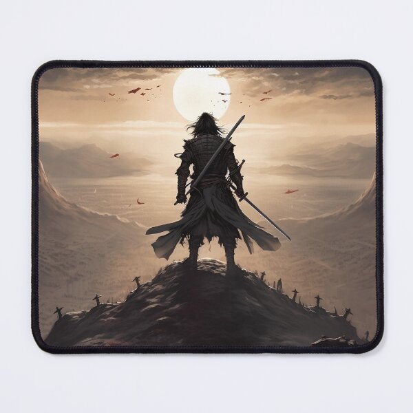 Item preview, Samurai Stands Atop a Barren Hill designed and sold by technowarrior2.