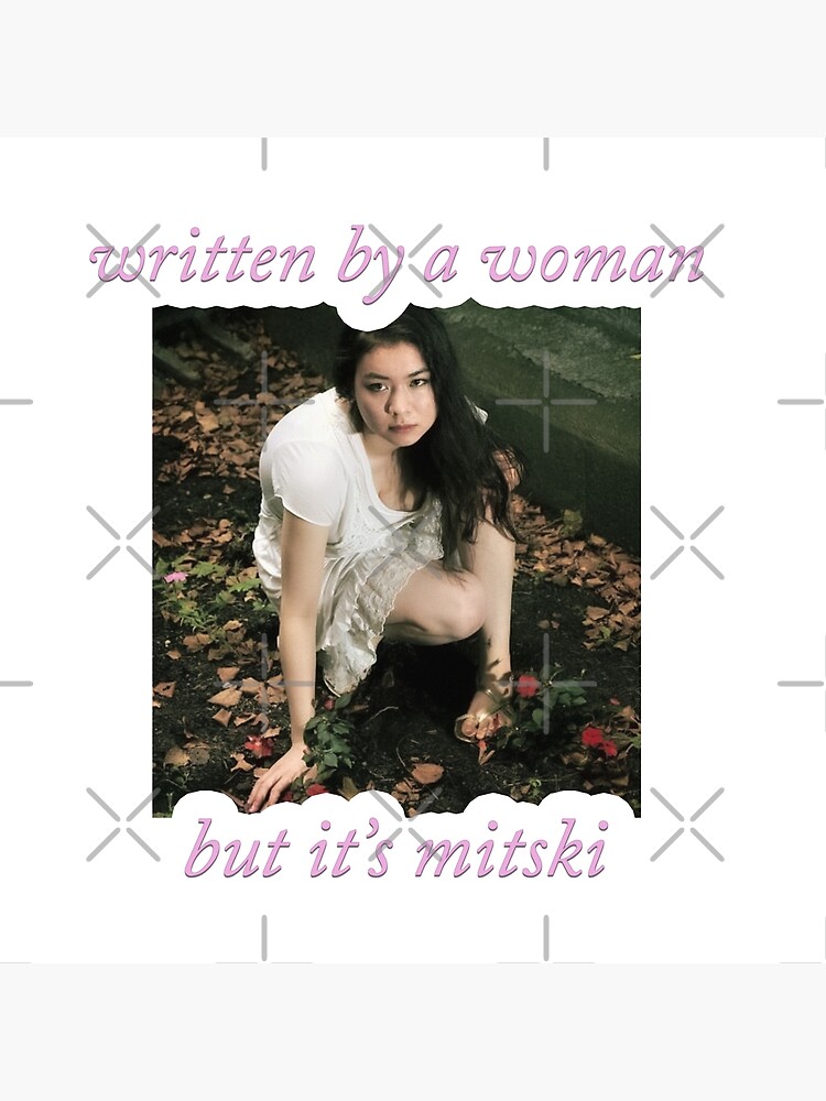 Discover written by a woman but it's Mski Premium Matte Vertical Poster