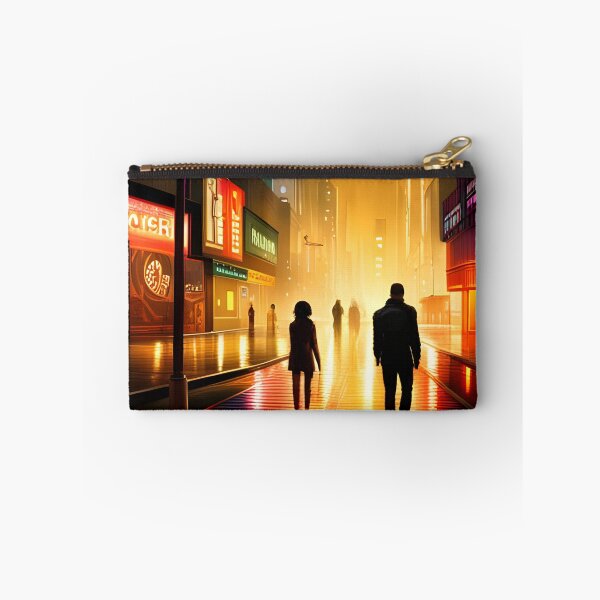 Item preview, Neon City Center towards the light | Cyberpunk | Blade Runner designed and sold by ForeHeadDesigns.