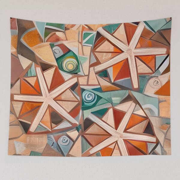 Item preview, Starfish and Shells Mosaic  designed and sold by Dana Roper.