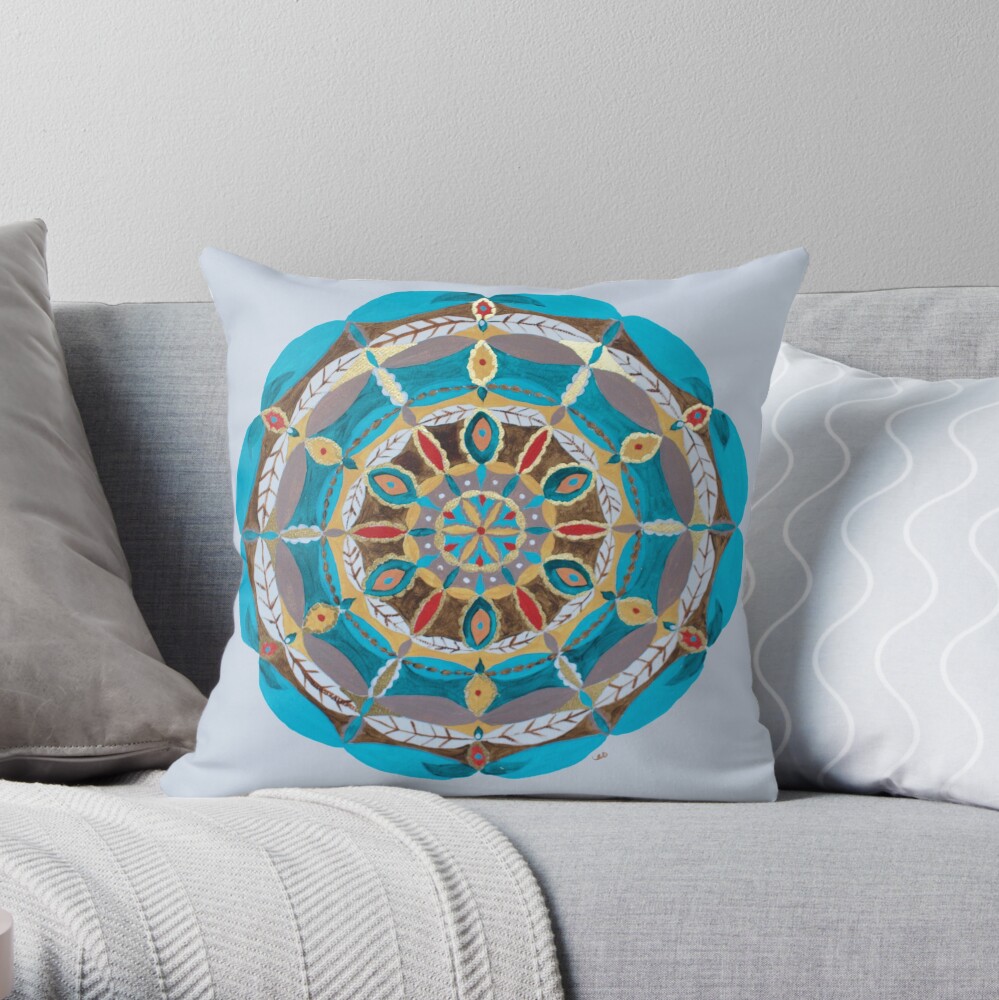 Riverbed Throw Pillow