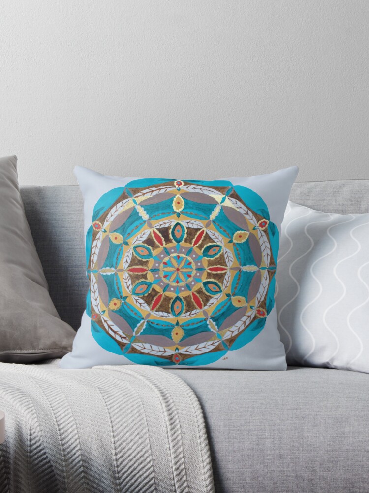 Thumbnail 1 of 4, Pillow, Riverbed designed and sold by opalartist.