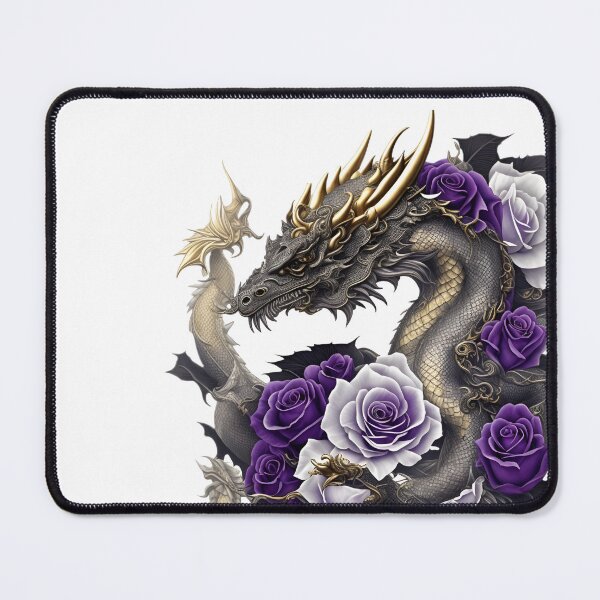 Item preview, Traditional Dragon with Roses designed and sold by ttntt.