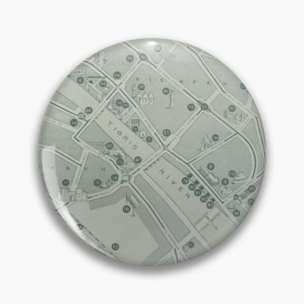 Item preview, Old Baghdad Iraq Map (1953) Vintage Iraqi Capital City Atlas designed and sold by BravuraMedia.