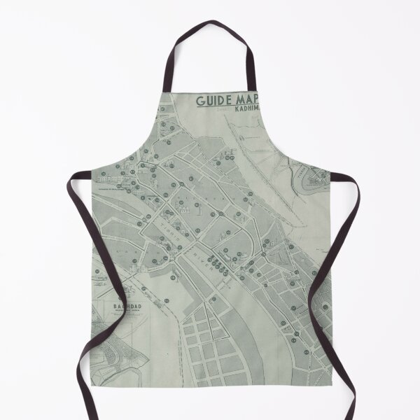 Item preview, Old Baghdad Iraq Map (1953) Vintage Iraqi Capital City Atlas designed and sold by BravuraMedia.