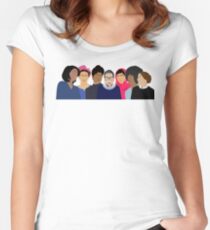 Feministische Mädchen Gang-Squad Ziele Tailliertes Rundhals-Shirt