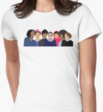 Feministische Mädchen Gang-Squad Ziele Tailliertes T-Shirt für Frauen