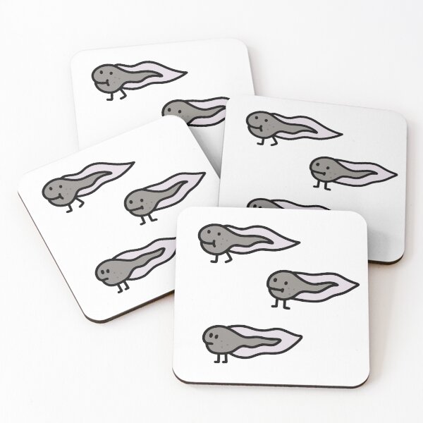 Item preview, Teenage frog tadpoles set of 3 illustration designed and sold by GingerandMilk.