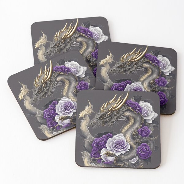 Item preview, Traditional Dragon with Roses designed and sold by ttntt.