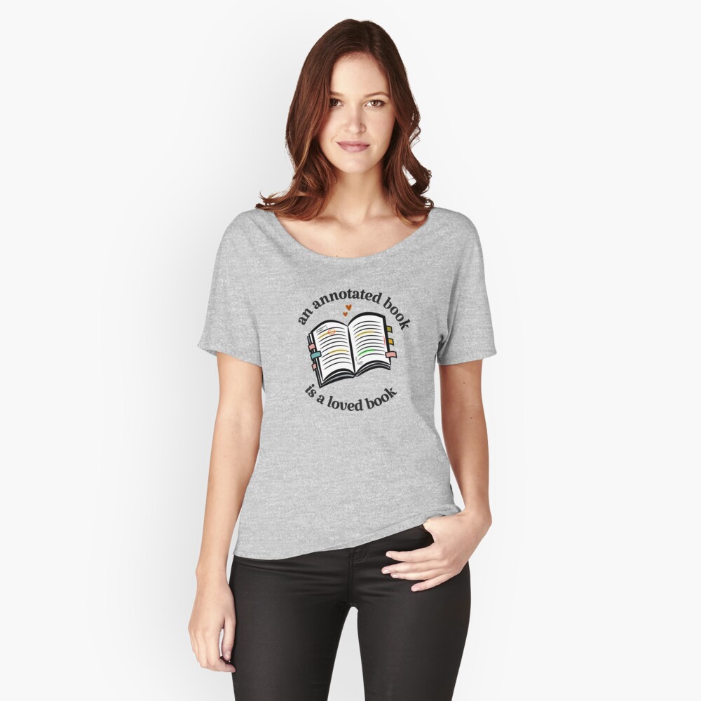 Aperçu de l'œuvre T-shirt coupe relax créée et vendue par indiebookster.