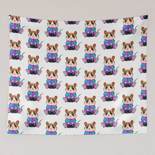 Item preview, Retro gaming hamster  designed and sold by KitCatCards.