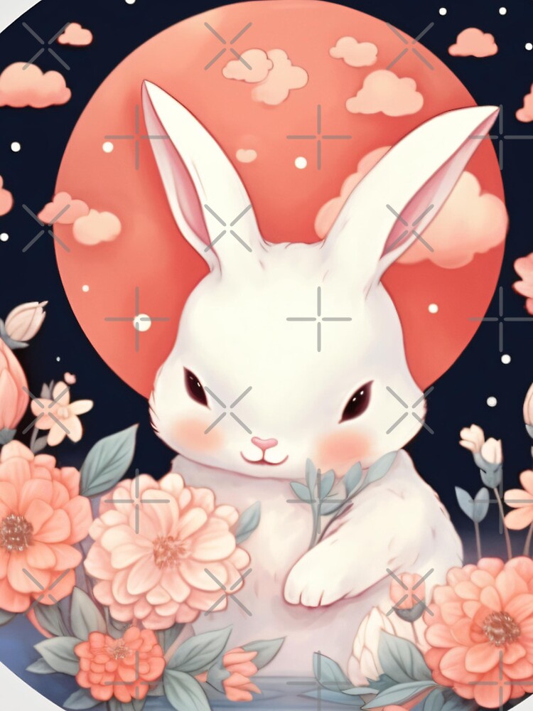 Thumbnail 4 of 4, iPhone Case, Moon Rabbit designed and sold by damnitmikki.