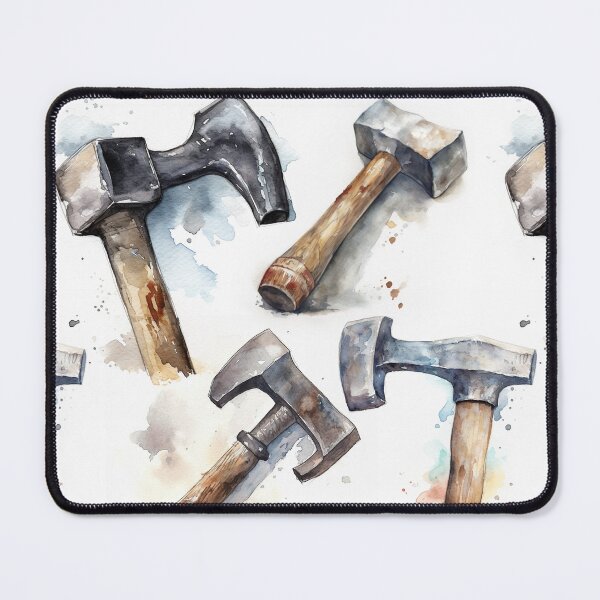 Artikelvorschau, Hammer-Aquarell-Muster entworfen und verkauft von JoanNinjaHen.