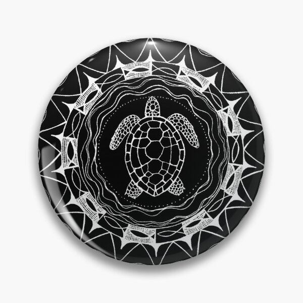 Item preview, Turtle Mandala White Ink designed and sold by heartsake.