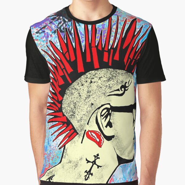 red punk Graphic T-Shirt