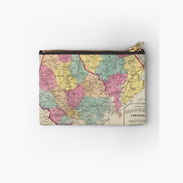 Item preview, Vintage Baltimore & Harford County MD Map (1873) designed and sold by BravuraMedia.