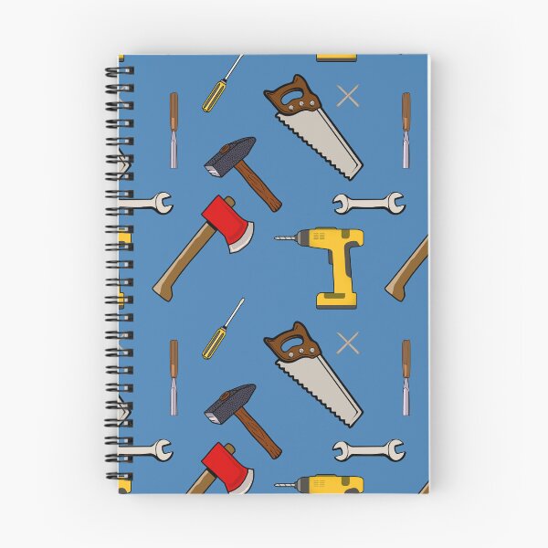 Item preview, Tools Pattern with blue Background designed and sold by JoanNinjaHen.