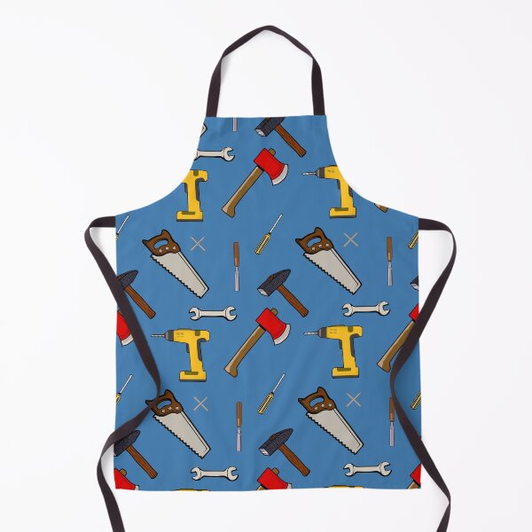 Item preview, Tools Pattern with blue Background designed and sold by JoanNinjaHen.