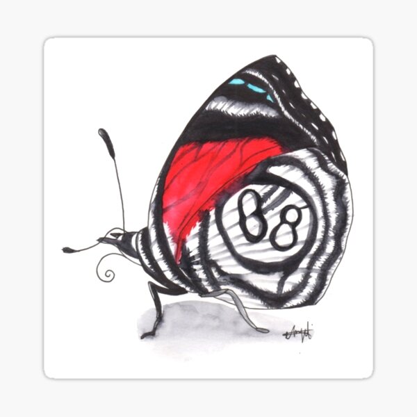 Diaethria Clyména (2) Sticker