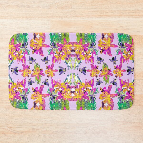 Item preview, Bees Bugs and Blossoms Repeating Pattern  designed and sold by ginaisarty.