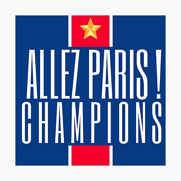 Aperçu de l'œuvre Paris Champions créée et vendue par DistrictArtShop.