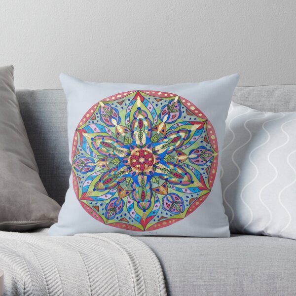 Rose Garden Throw Pillow