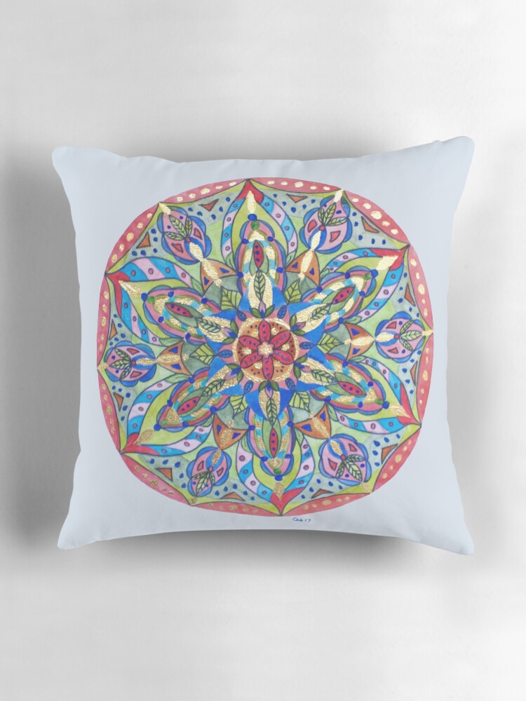 Thumbnail 3 of 4, Pillow, Rose Garden designed and sold by opalartist.