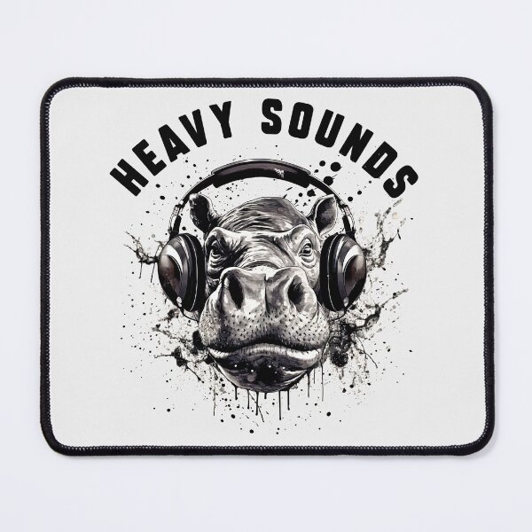 Item preview, Hippopotamus Heavy Sound Dj. Djs gifts. designed and sold by paulo silveira.