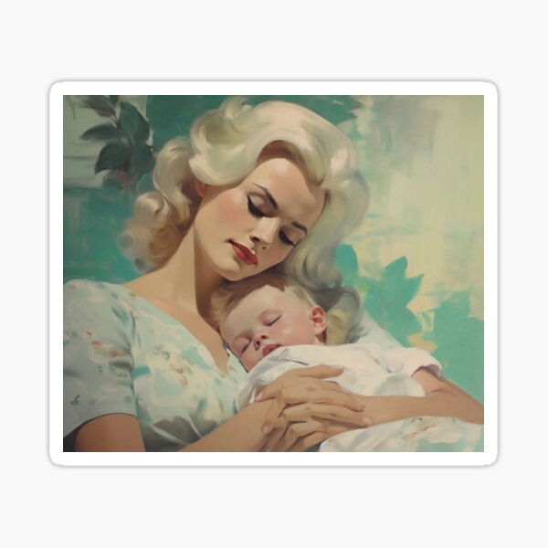 vintage mom Sticker
