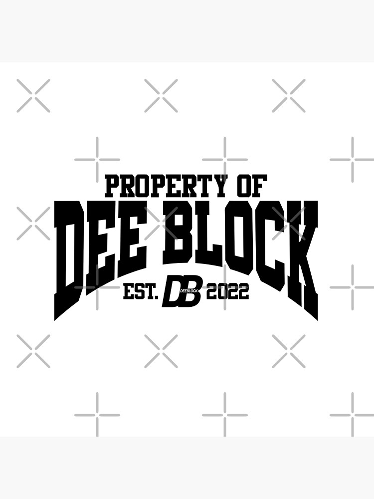 Duke Dennis Merch Property of Dee Block Pillow