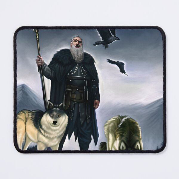 Item preview, Odin with his ravens and wolves designed and sold by pswindells.