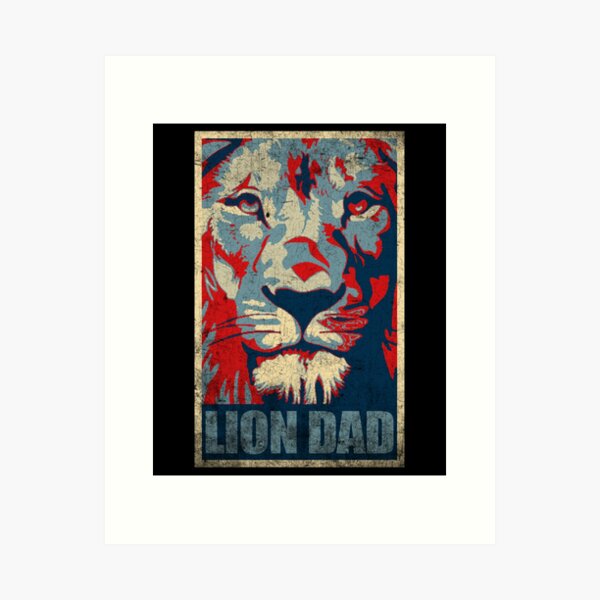 Lion Dad's, father lion protecting cubs Kids T-Shirt for Sale by  HouseOfBigPalms