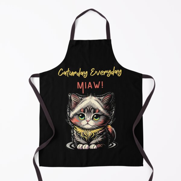 Aperçu de l'œuvre adorable t-shirt chat miaw, t-shirt Caturday Everyday Miaw créée et vendue par TshirtWing.