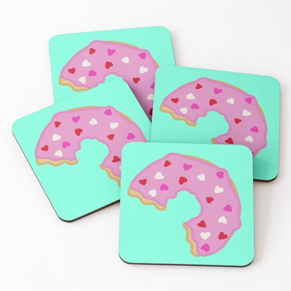 Item preview, Pink Hearts Donut designed and sold by mairsaydraws.