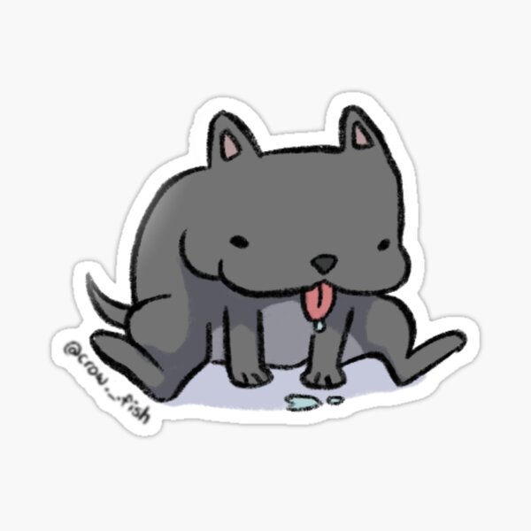 tête de chien vide Sticker