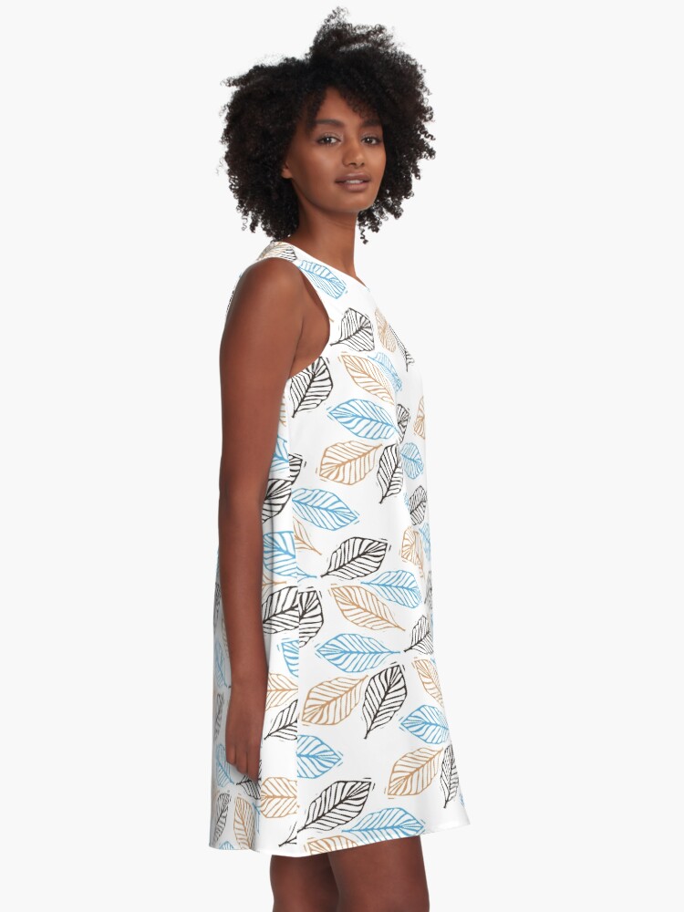 Alternate view of WINTER LEAVES A-Line Dress