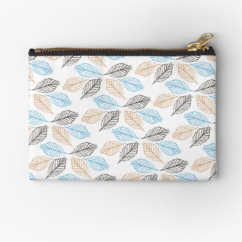 WINTER LEAVES Zipper Pouch