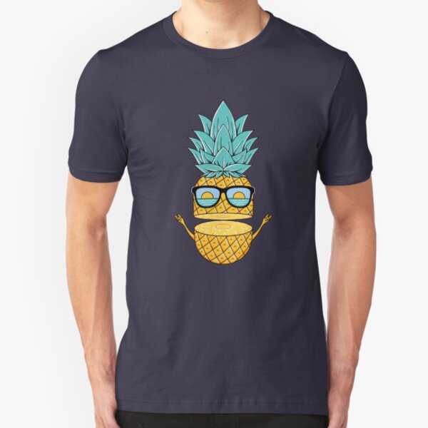Pineapple Summer Sunglasses Slim Fit T-Shirt