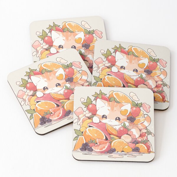 Item preview, Feline Fruit Salad designed and sold by Chibi Cat Art Corner.