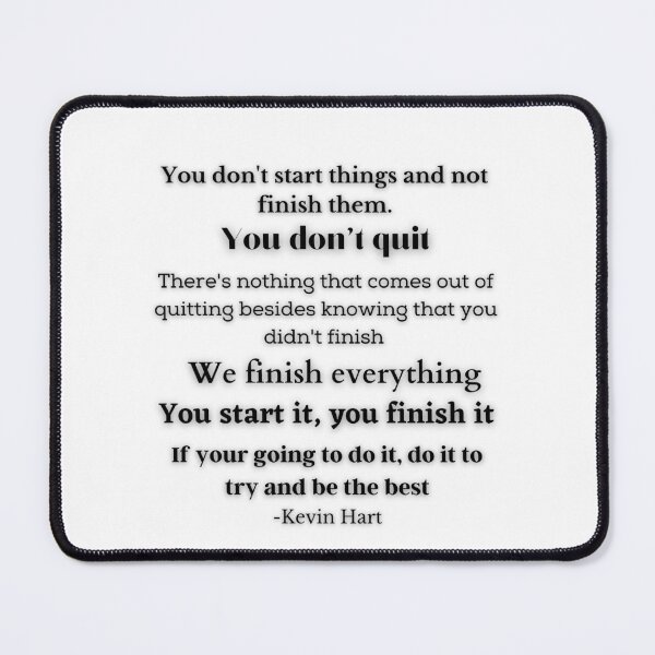 Item preview, Kevin Hart on Quitting  designed and sold by DFL-store.
