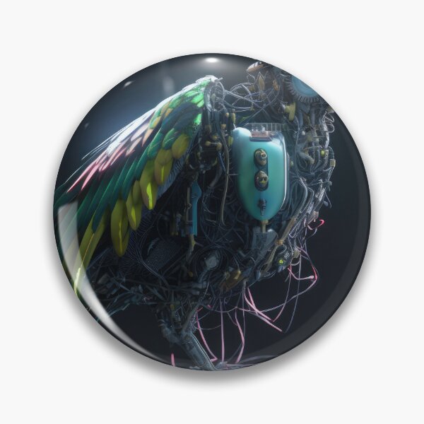 Item preview, Cybernetic Parakeet designed and sold by Cosmic-graphics.