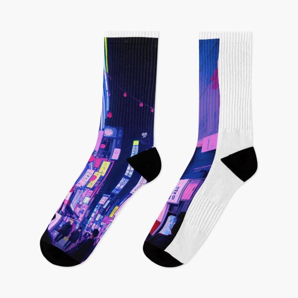 Item preview, Seoul Night Streetscape designed and sold by Places On Earth.