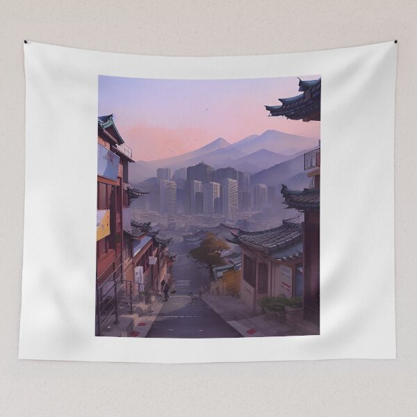Item preview, Korean Cityscape: Seoul Skyline designed and sold by Places On Earth.