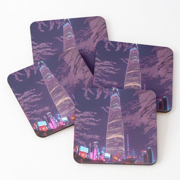 Item preview, Seoul's Scenic Cherry Blossom at Night designed and sold by Places On Earth.